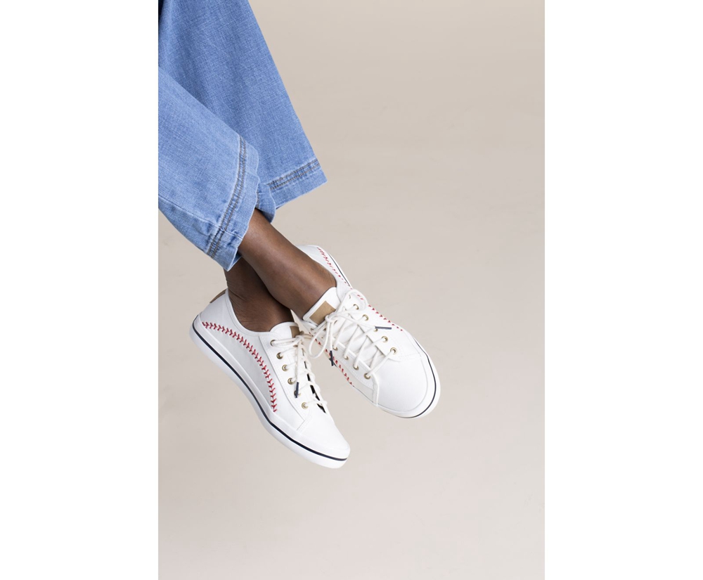 Keds Sneaker Damen Weiß - Kickstart Pennant - YJM-908324